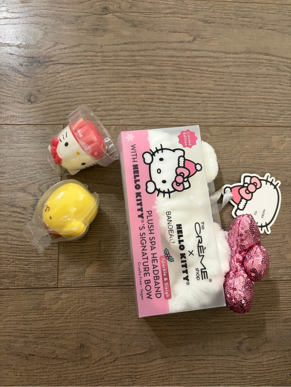 Hello Kitty Bundle White Spa Headband and Two Toys